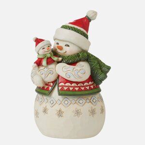 Jim Shore Christmas Holiday Hugs Snowmom Snowbaby Pint Size Figurine 6012964